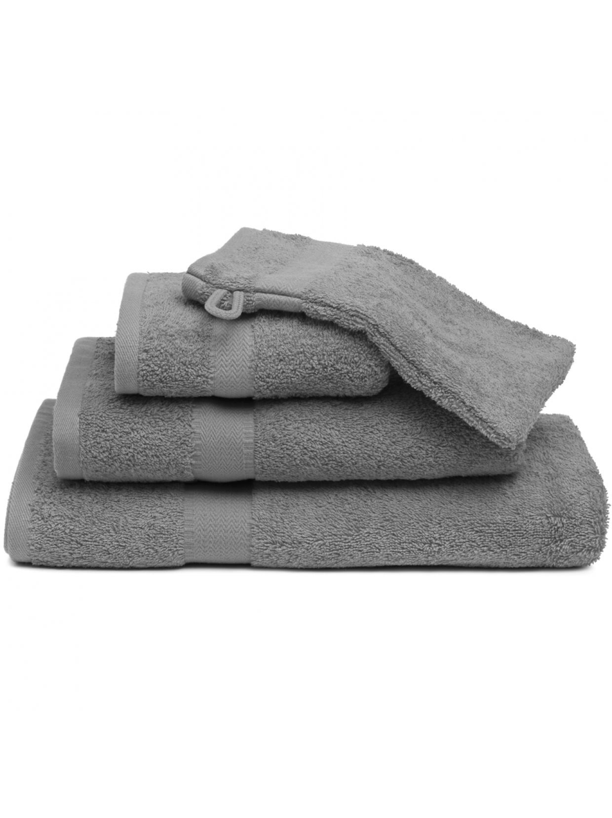 Prestige plain washandje 16/21 mole grey