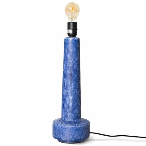Lampenvoet - Retro aardewerk - Blauw - VOL5104