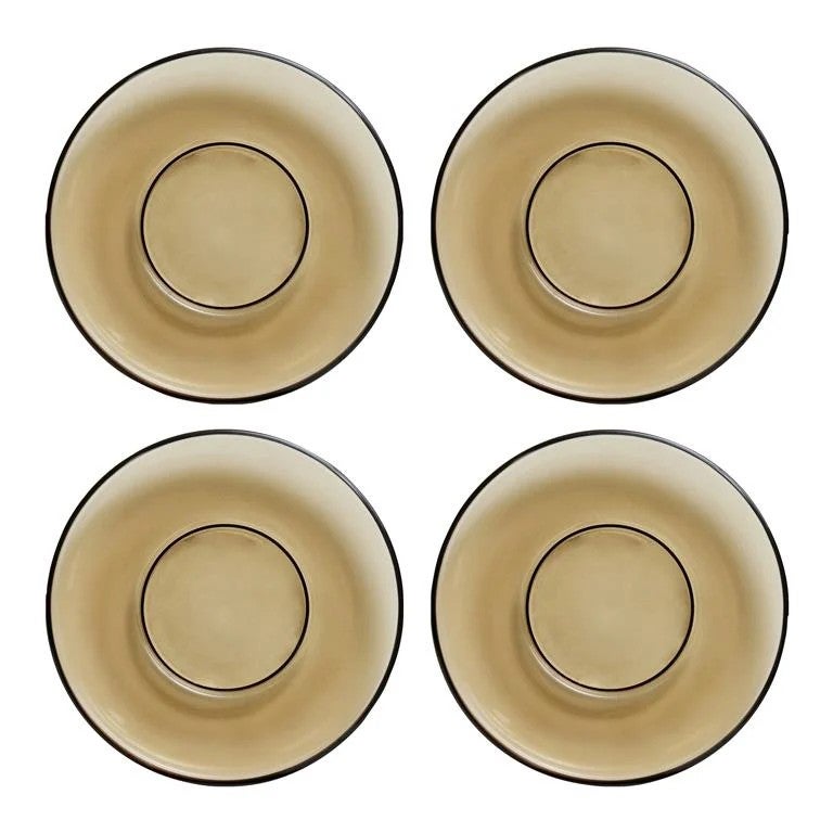 Koffiekop schotels - 4 Stuks - Mud Brown