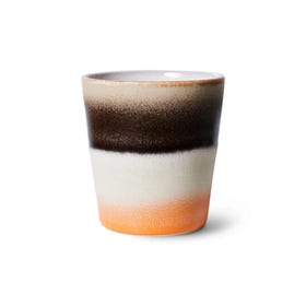Mok - 70s ceramics Bomb - oranje