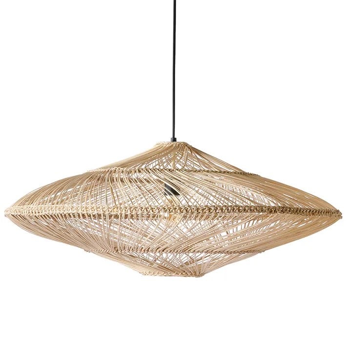 Hanglamp Wicker - ovaal naturel