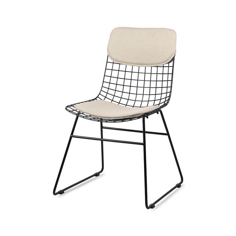 Stoelkussenset Wire - sand