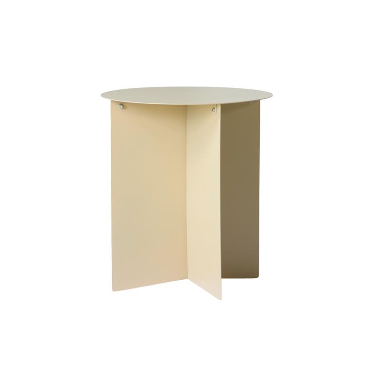 Bijzettafel - Metal round - Crème