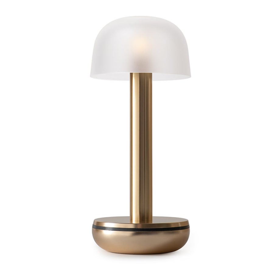 Tafellamp - Two draadloos - Goud matglas 