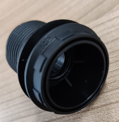 Fitting e14 buitendraad 2ringen zwart