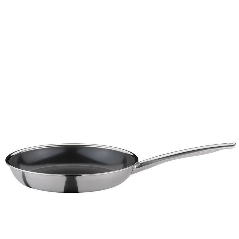 Koekenpan - Vulcano Pure keramisch Ø32cm - Zwart/RVS