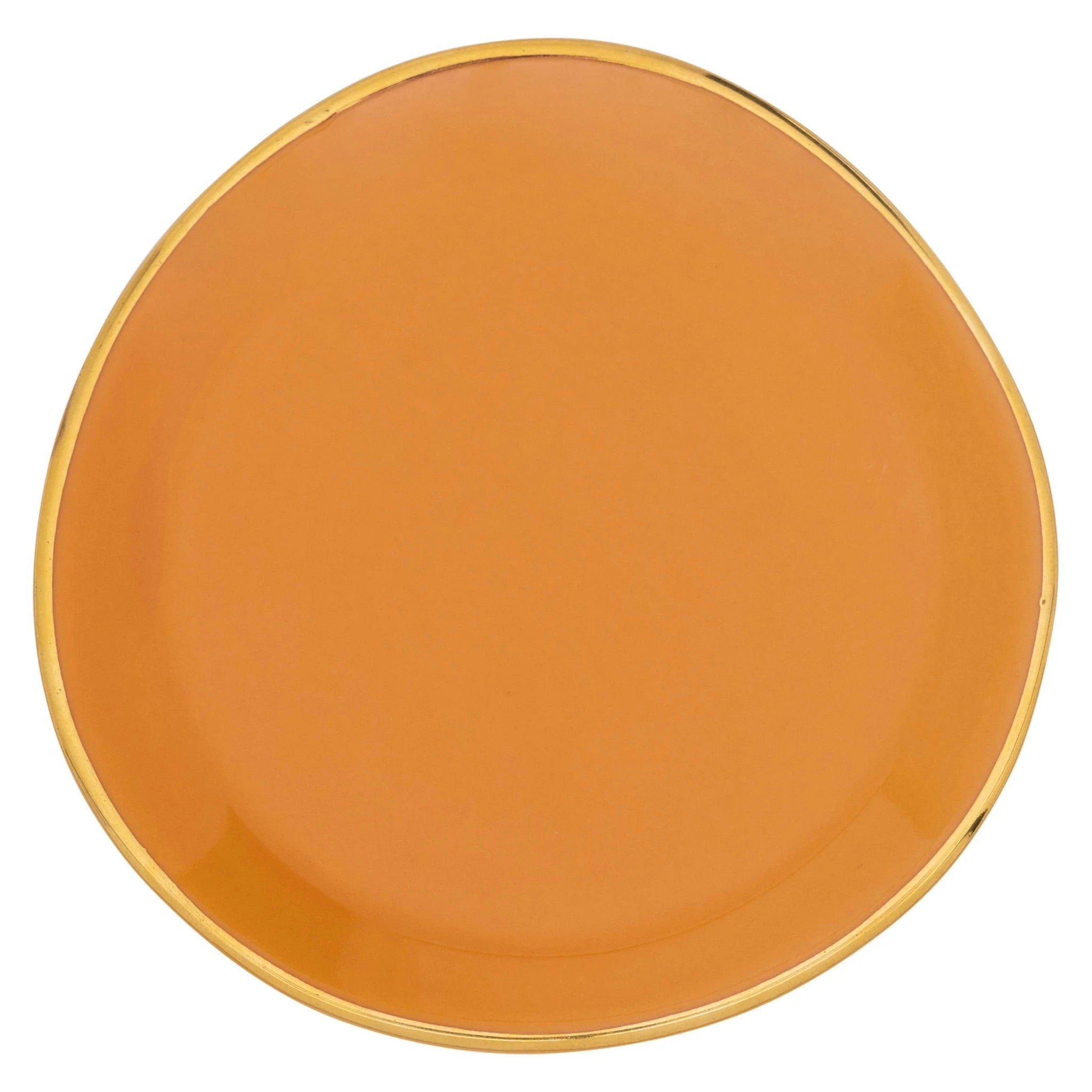 Bord - Good morning small plate 9cm - Caramel/goud 