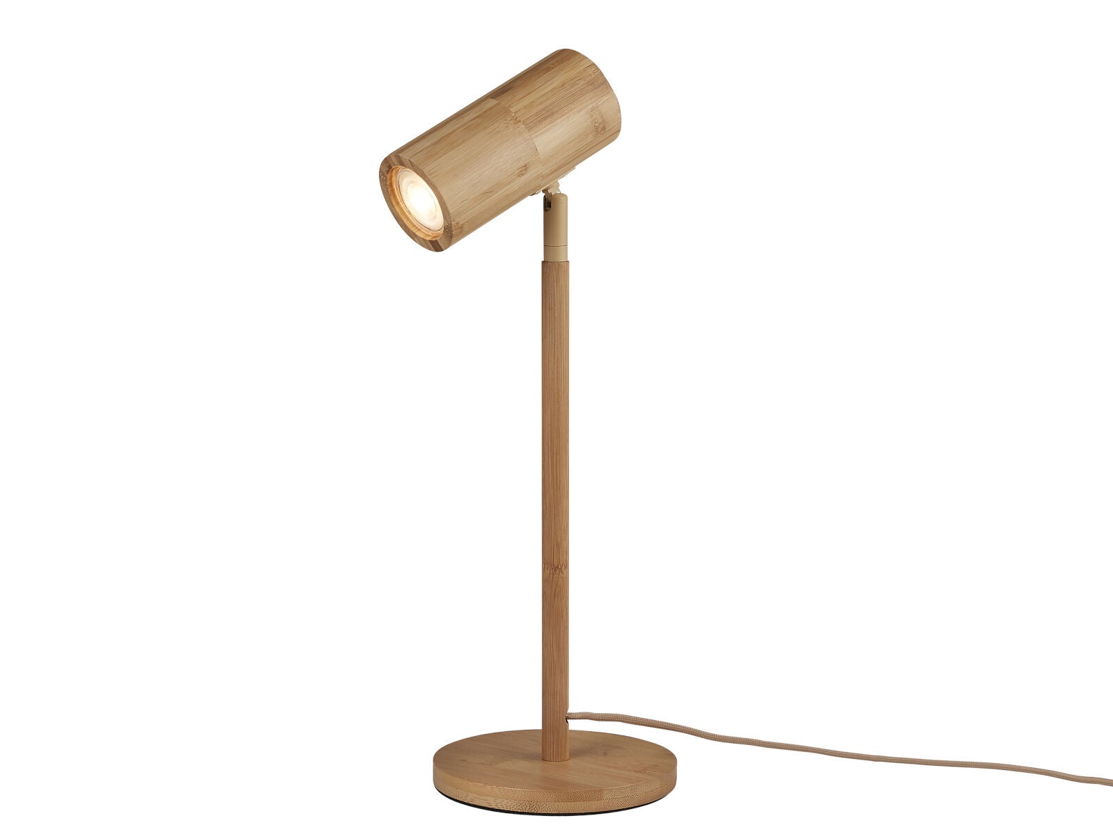 Tafellamp  bamboe Java h.47cm, LED3W GU10, naturel