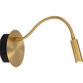 Oplaadbare Bedlamp - Jolijn (Ø11cm - led - 1x2W 3000K) Mat Goud