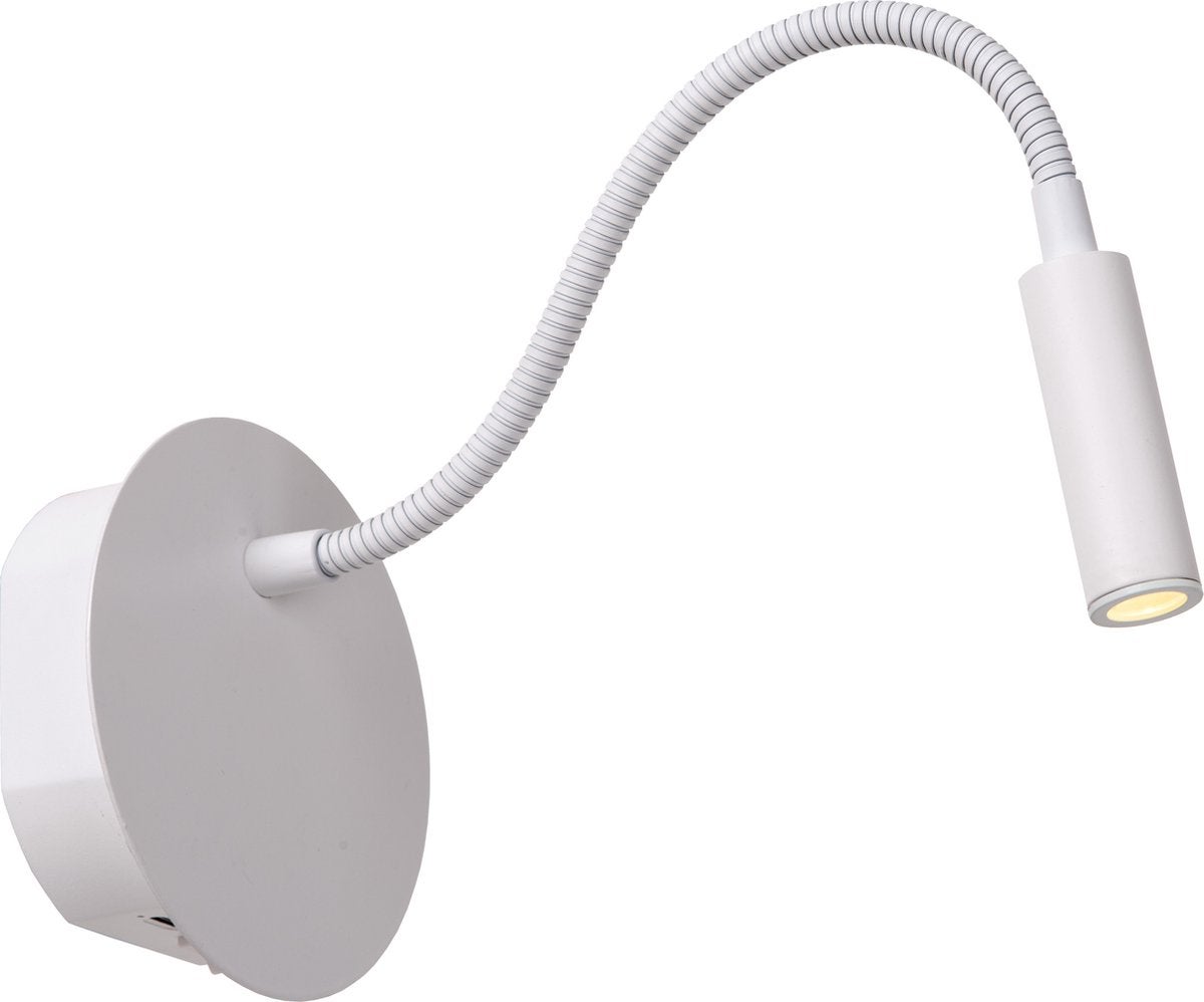 Oplaadbare bedlamp - Jolijn (Ø11cm - LED - 1x2W 3000K) Wit