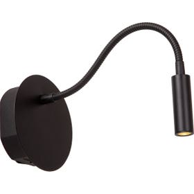 Oplaadbare Bedlamp - Jolijn (Ø11cm LED 1x2W 3000K) Zwart