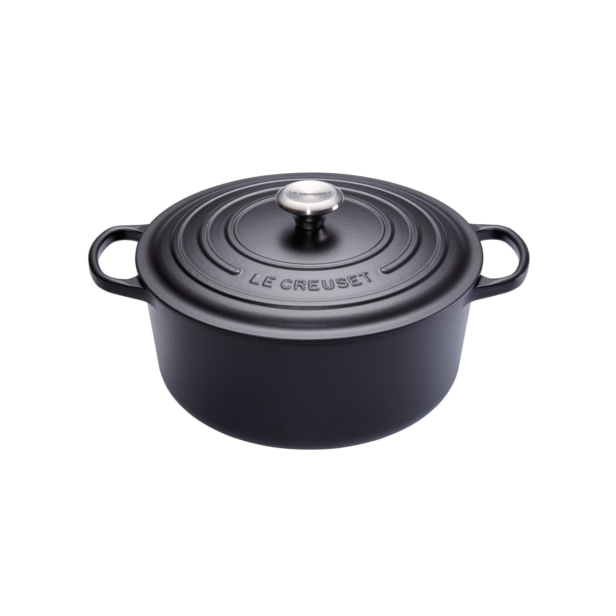 Braadpan - Signature geëmailleerd gietijzer 24cm 4,2l - Mat zwart