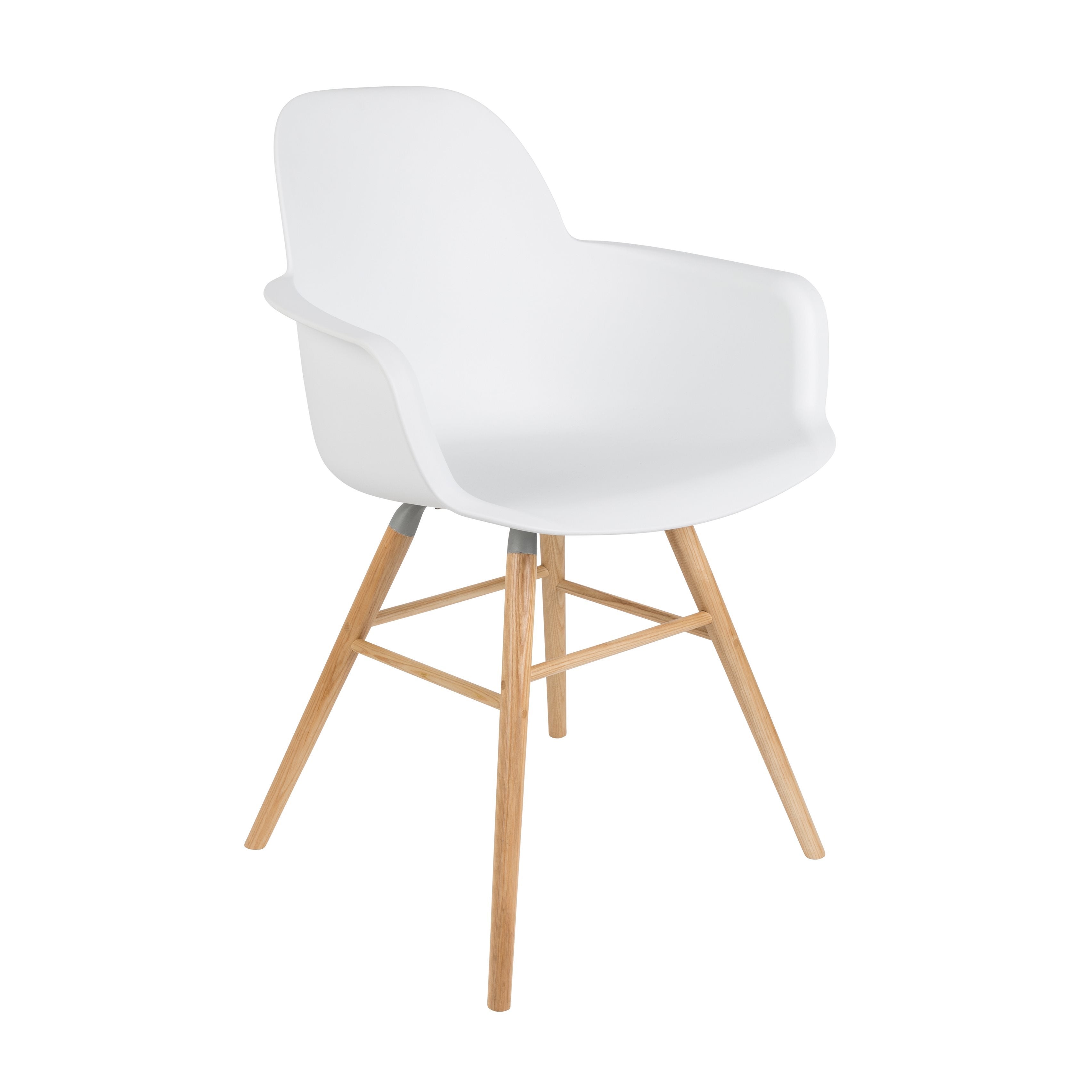 Stoel met armleuning - Albert Kuip set van 2 - Wit