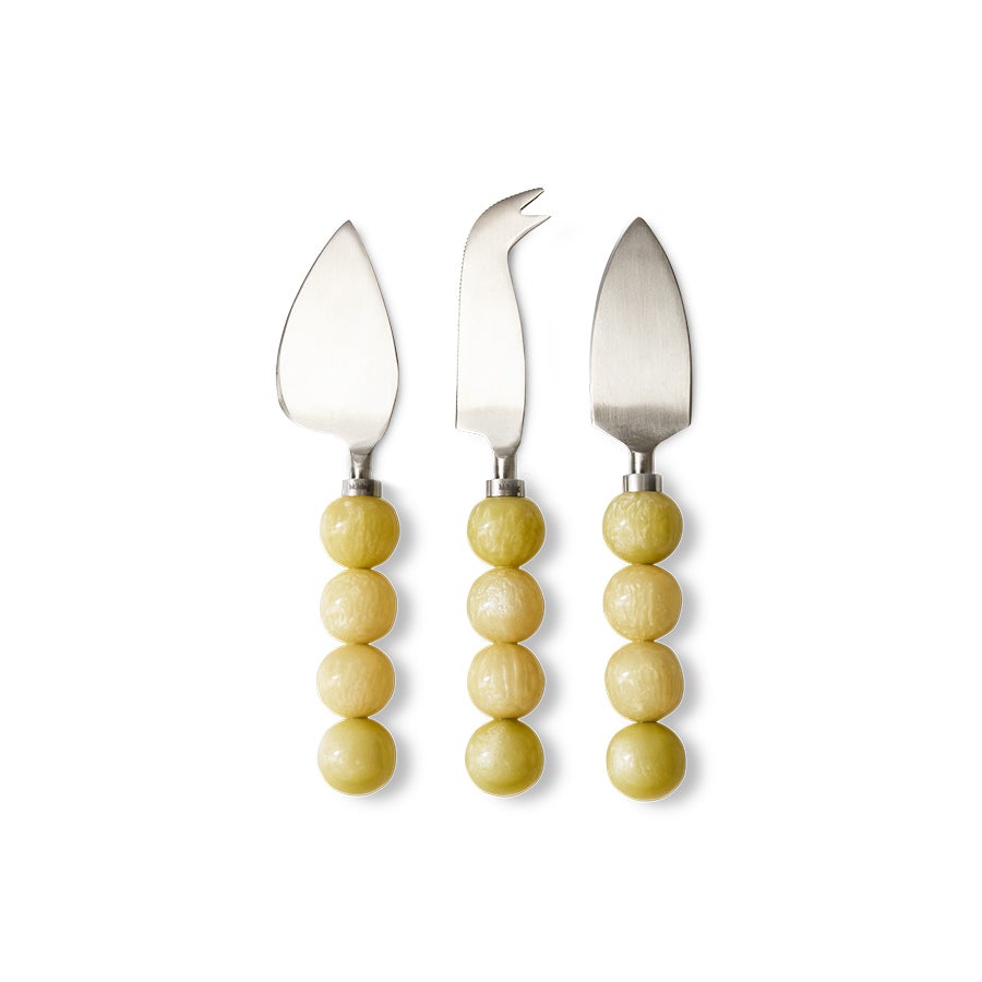 Kaasmessen - Kaasmessen Lemon Set van 3 - Geel/Zilver