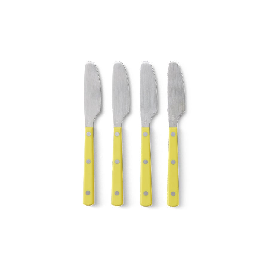 70s cutlery - butter knives lemon - set of 4