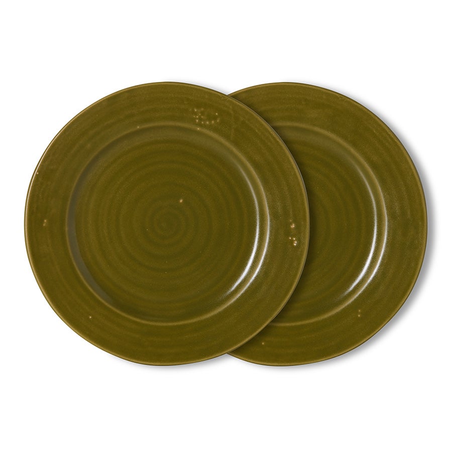 Farmhouse - Ceramics Dinerborden - Moss - Set van 2