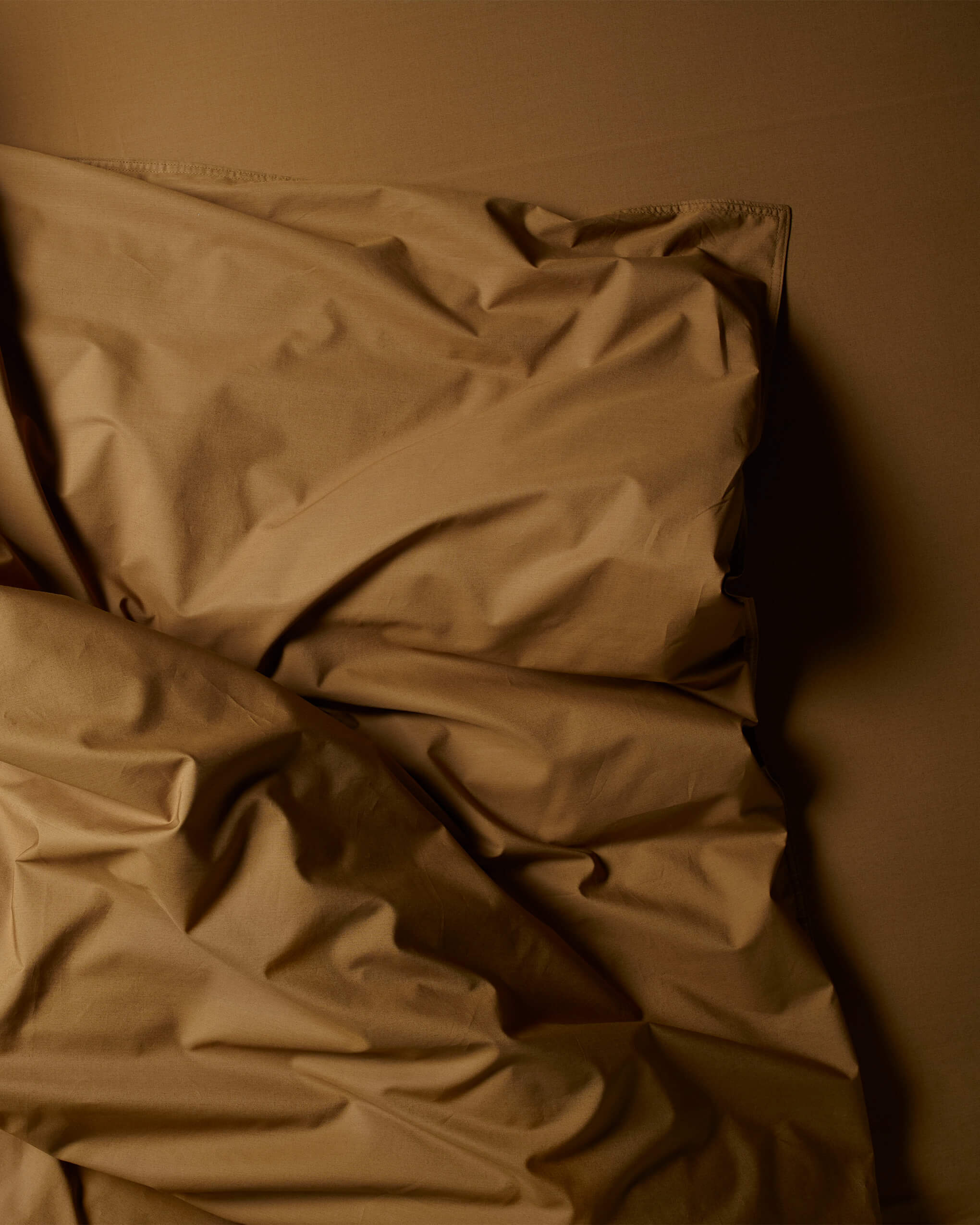Dekbedovertrek - Katoen - Khaki Gold 240x220 cm
