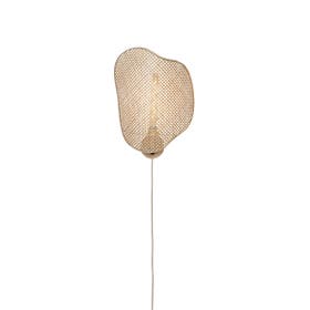 Wandlamp Kinabalu bamboe/kap 40x10xh.50cm, naturel