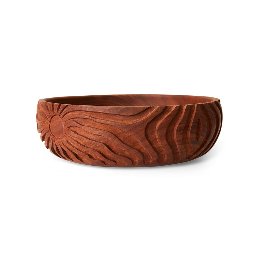 Schaal - Hand carved bowl - large 