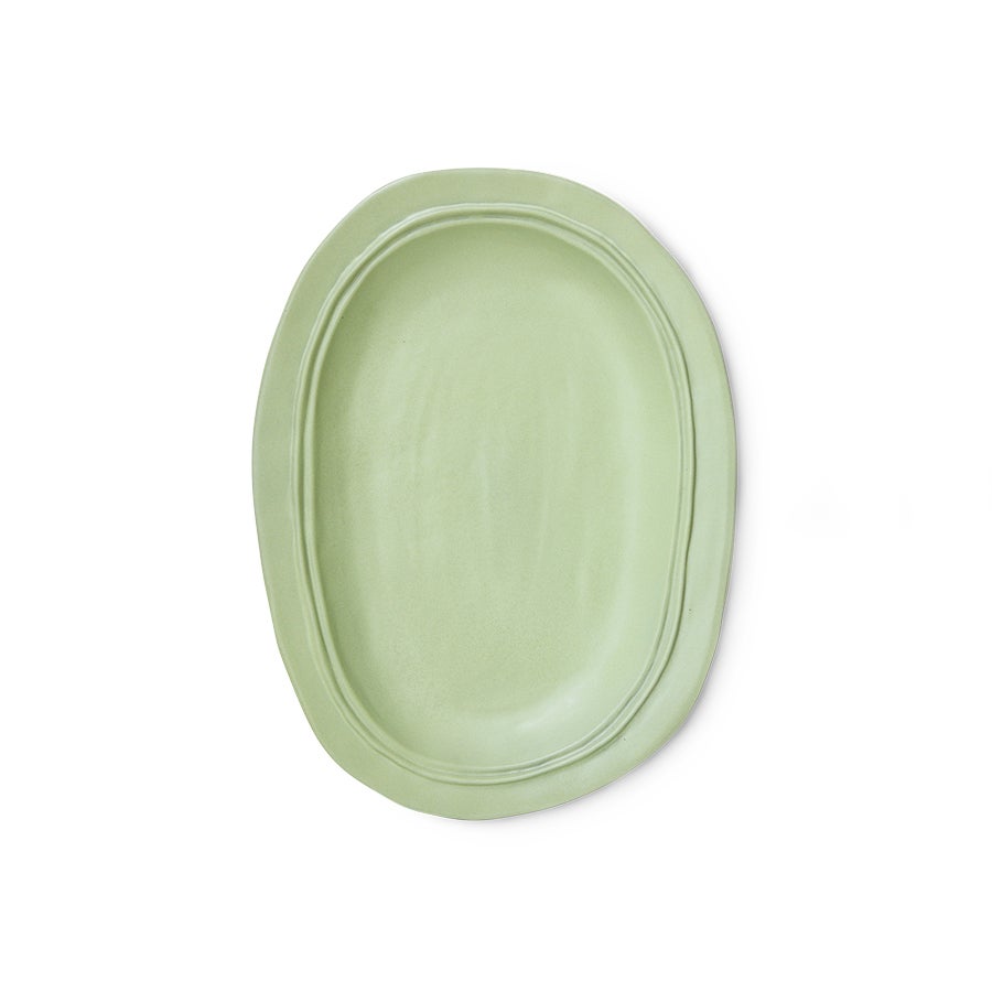 New classics - Large ceramic tray - Mint