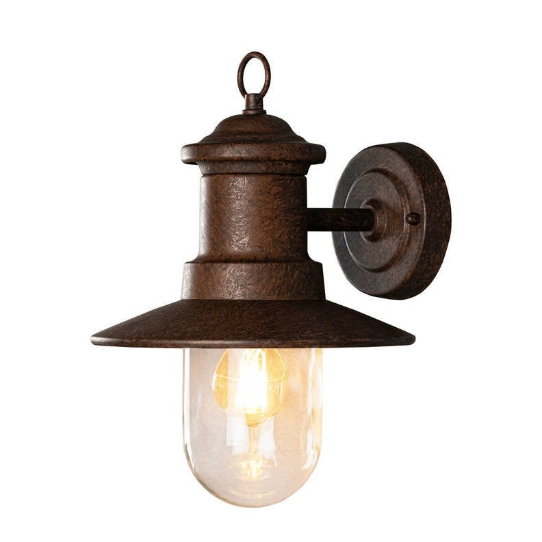 Buiten wandlamp - Napoli - E27 bruin