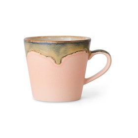 Cappuccino kopje - 70s ceramisch - Blossom