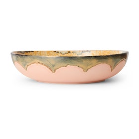 Salade schaal - 70s ceramische sunflower - Multicolour