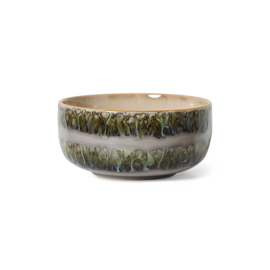 70s ceramics - Dessert bowl - Fern