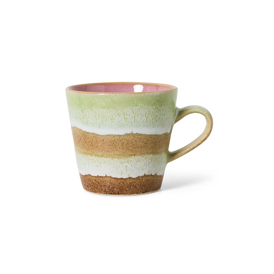 70s ceramics - Americano mug - Umber