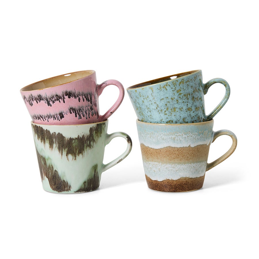  Cappuccino - Mugs dada - Set of 4