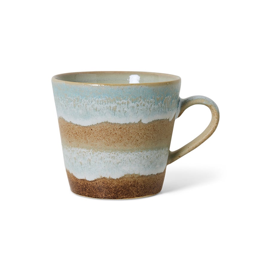 70s ceramics - Cappuccino mug - Skyline