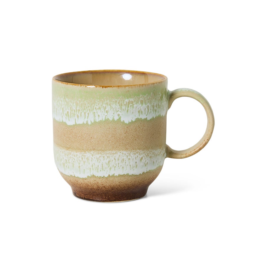 70s ceramics - Café mug - Umber