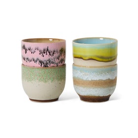 Café cups - Deco - Set of 4