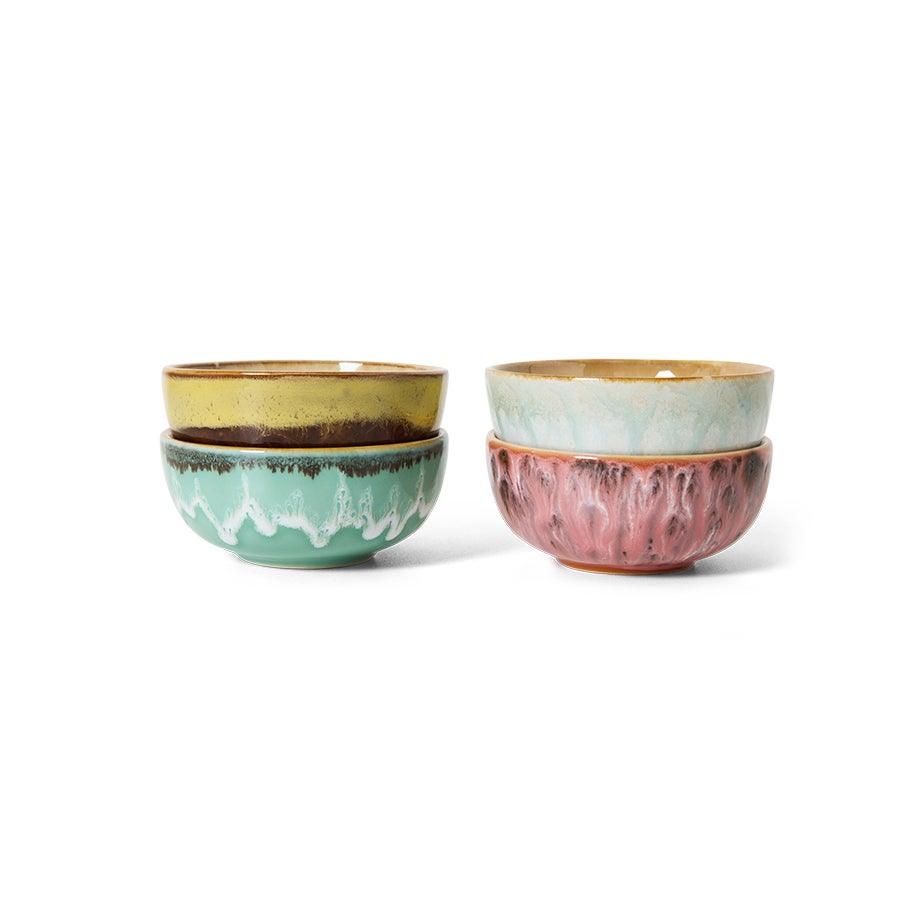 70s ceramics - XS bowls modernist - Set of 4