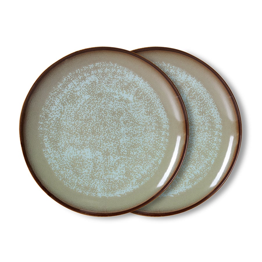 70s Ceramics - Dinerbord - Contrast - set van 2