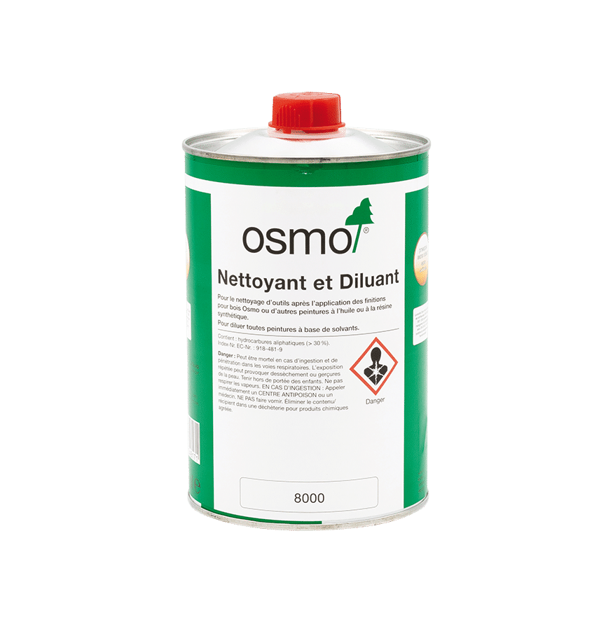 Kwastenreiniger en Verdunner Transparant 1L 8000