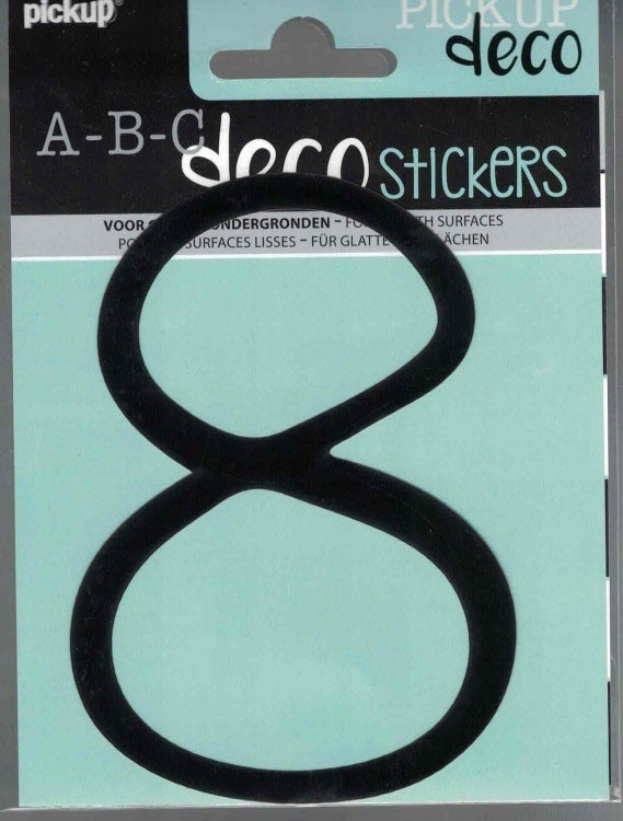 Pickup decocijfer 8 lynn zwart 120 mm