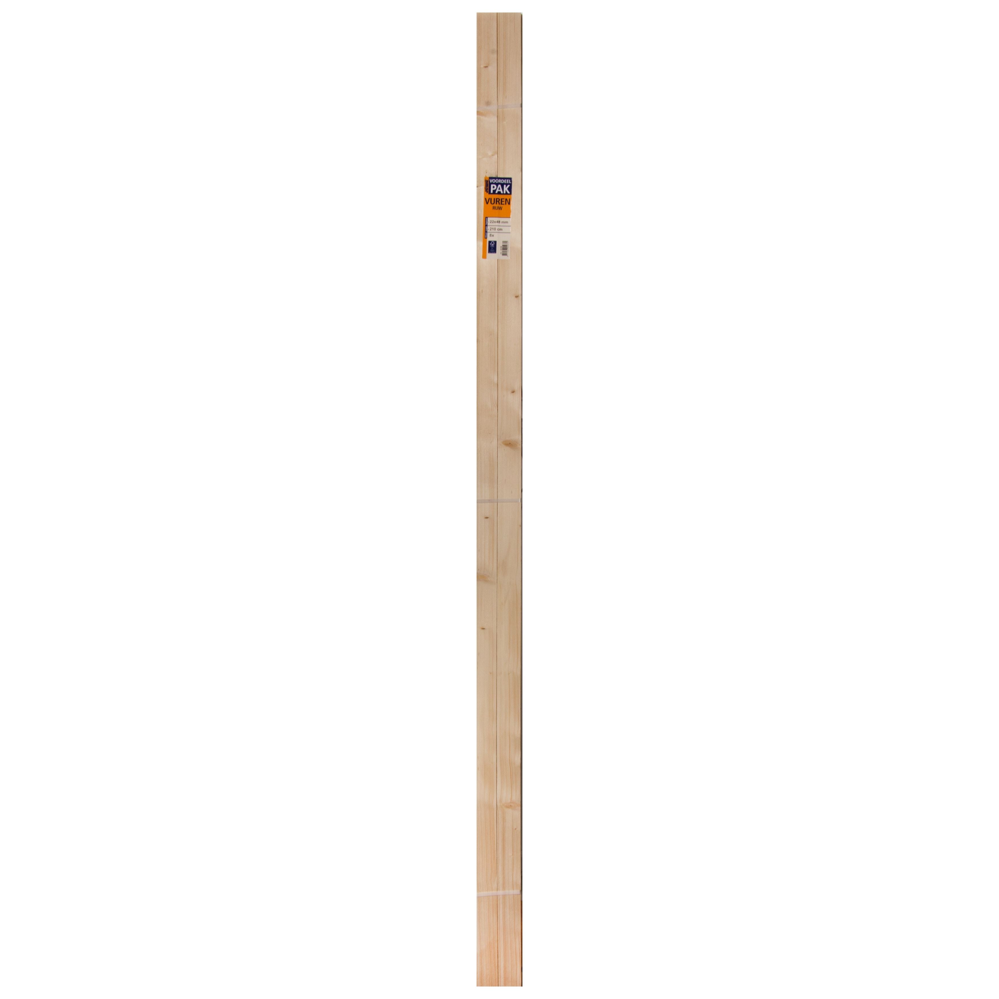 Ruwe lat VDP vuren 22X48mm 210cm (8 st)