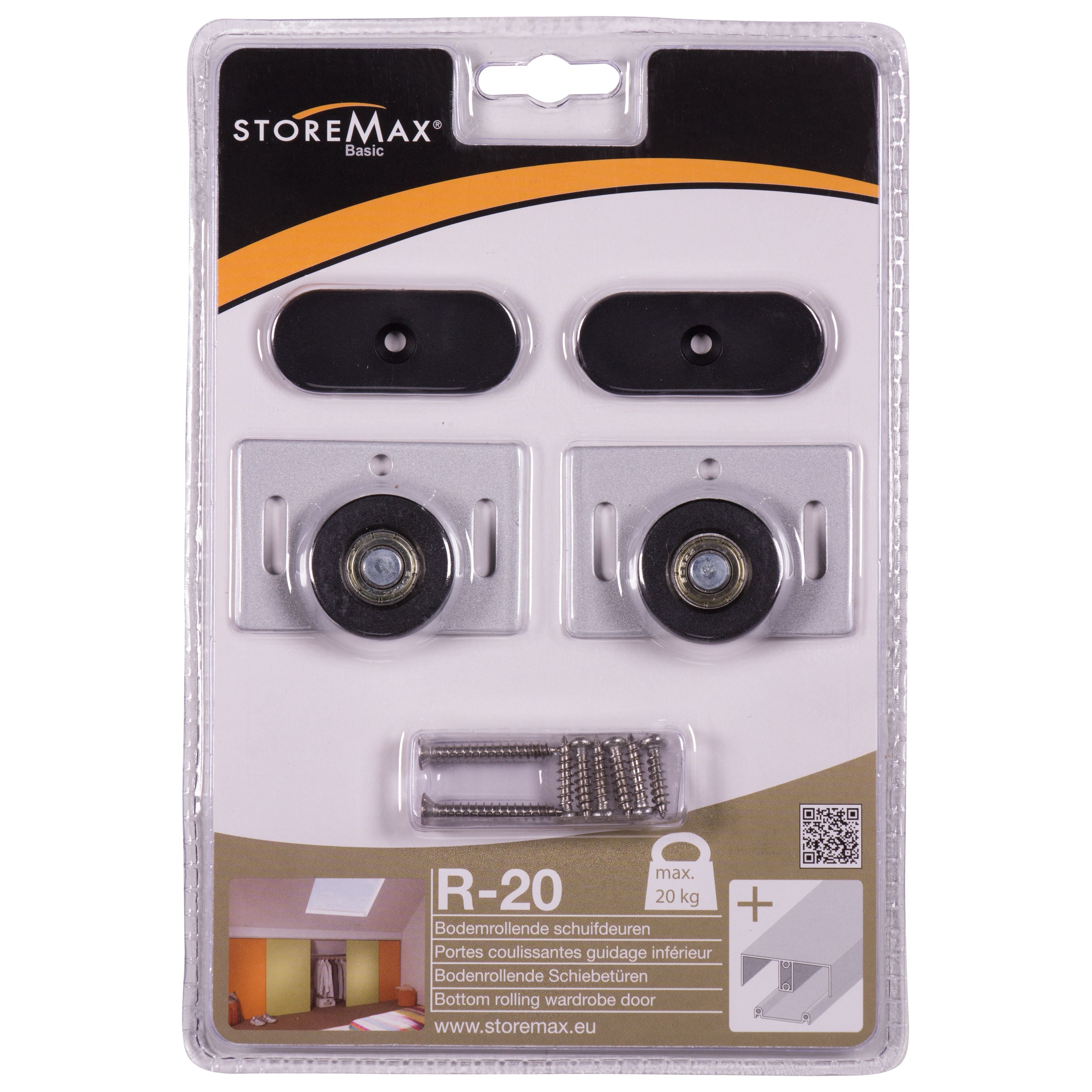 Schuifd. wielset t.b.v. 1 deur type R-20