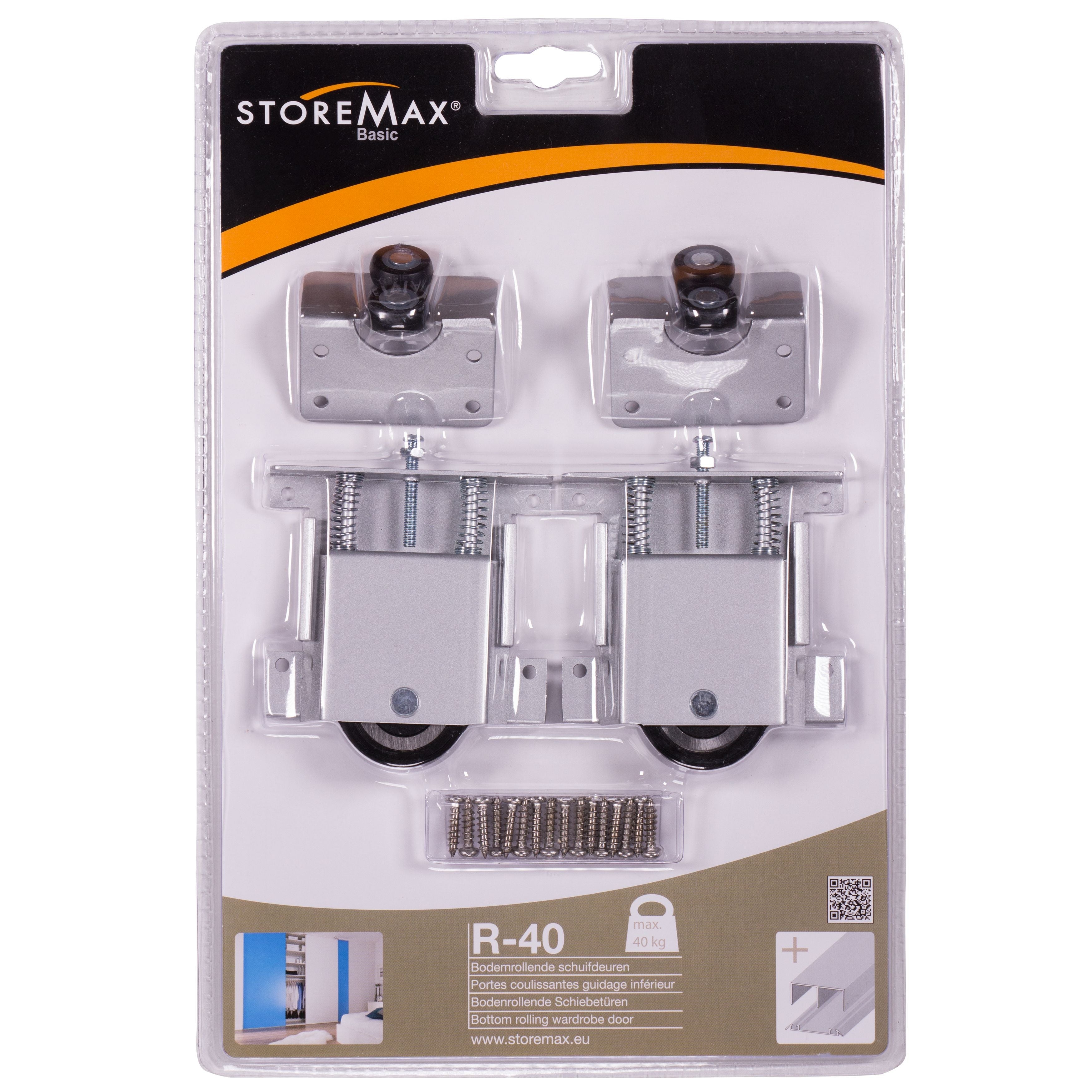 Schuifd. wielset t.b.v. 1 deur type R-40