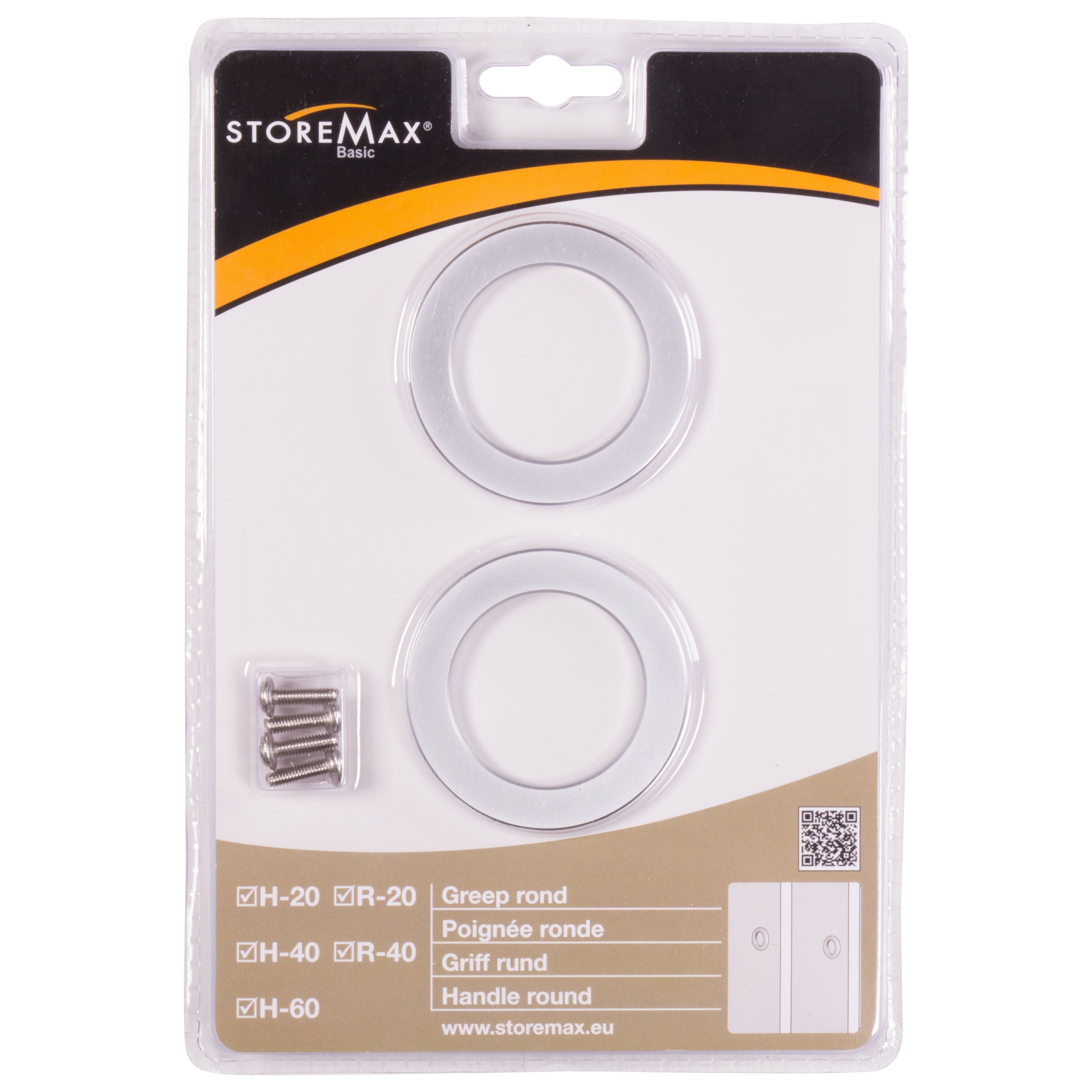 Schuifd. accessoires handgreep rond(2st)