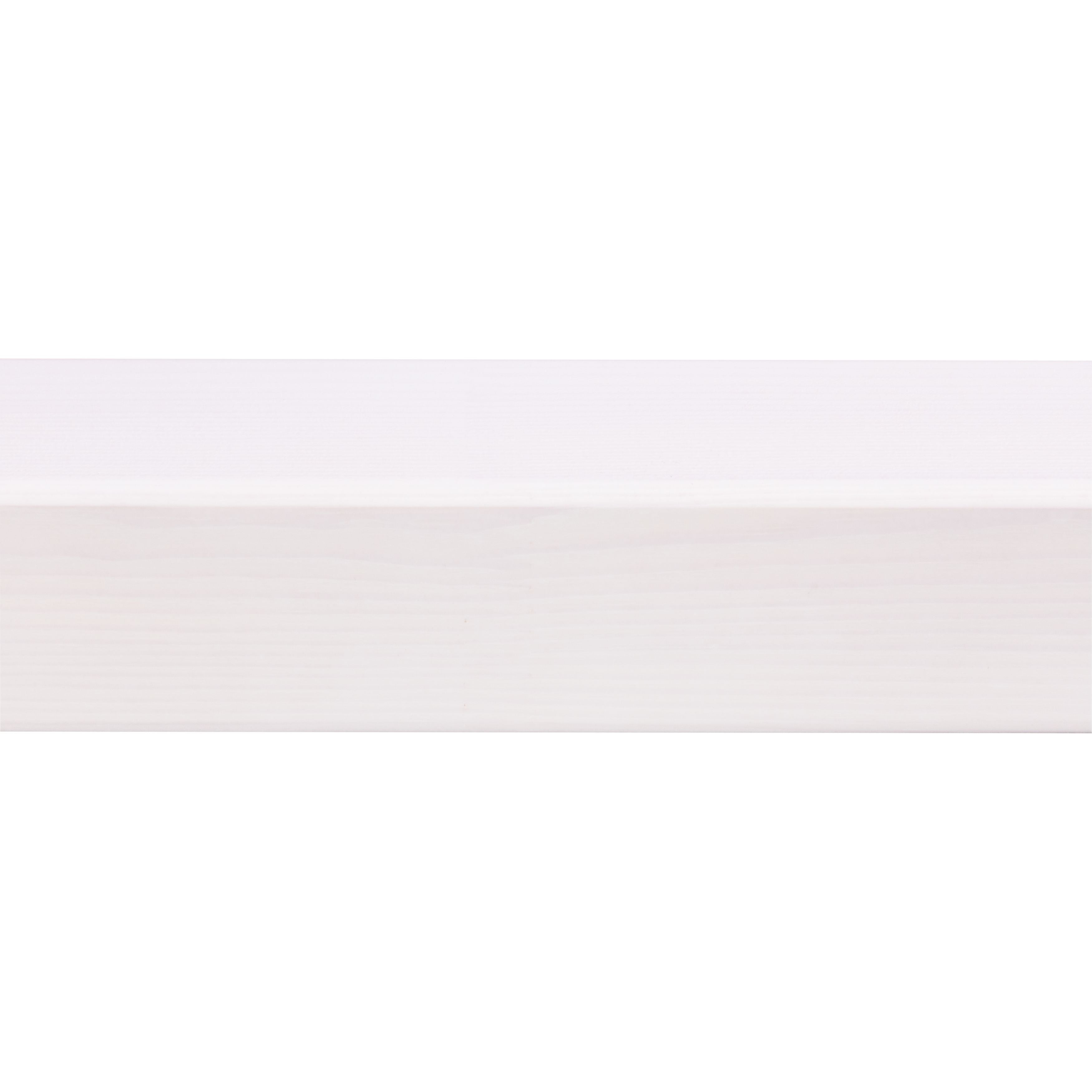 Hoeklat grenen gegrond 44x44mm wit 270cm