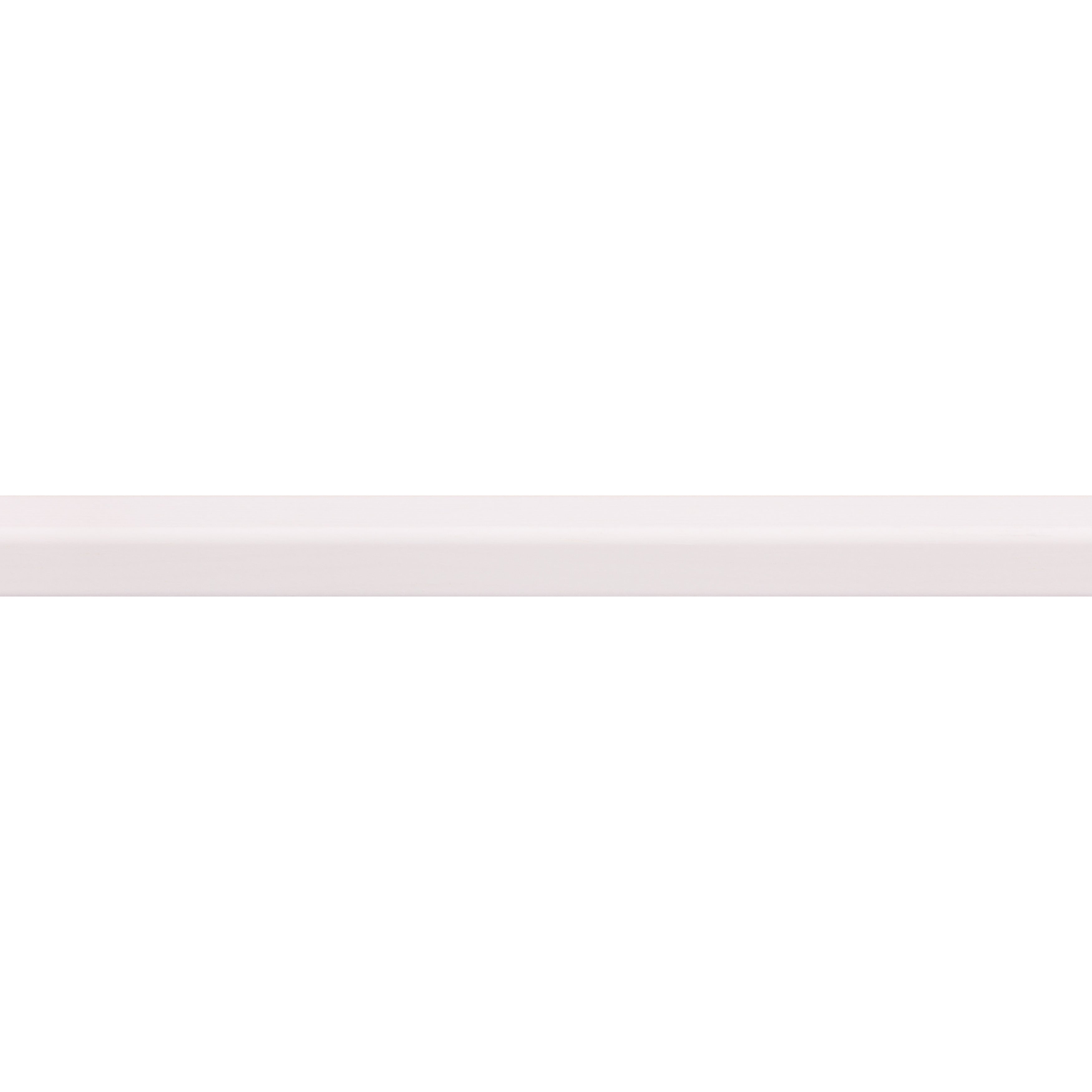 Hoeklat grenen gegrond 13x13mm wit 270cm