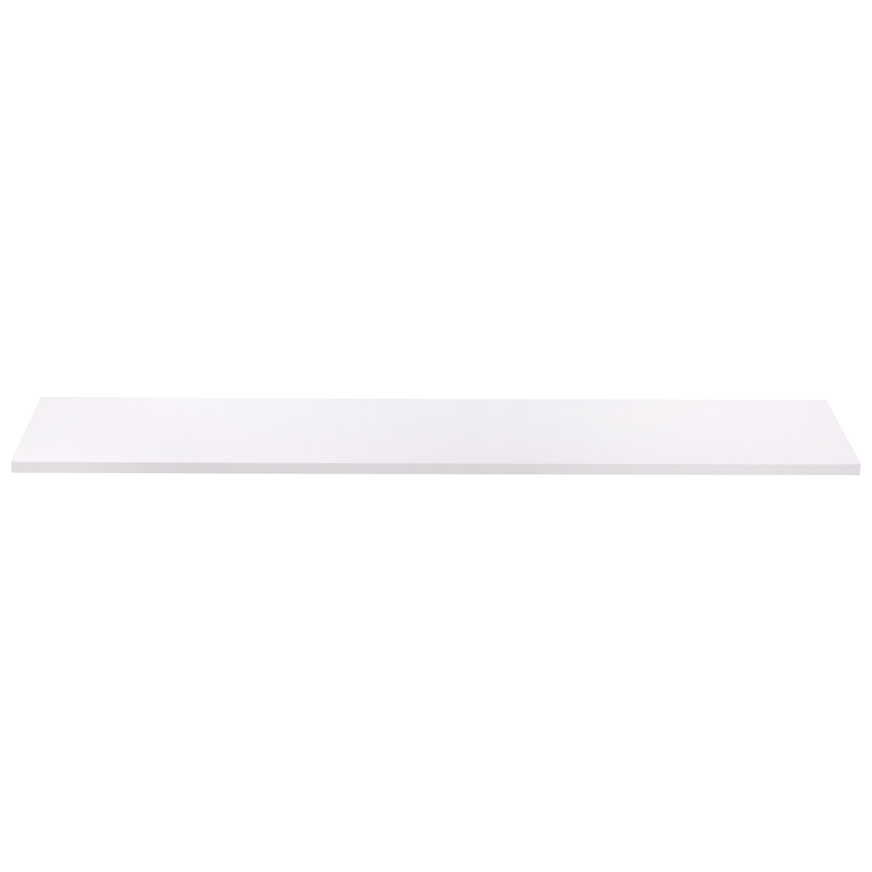 Meubelpaneel rechtkant 18mm wit 120X20cm