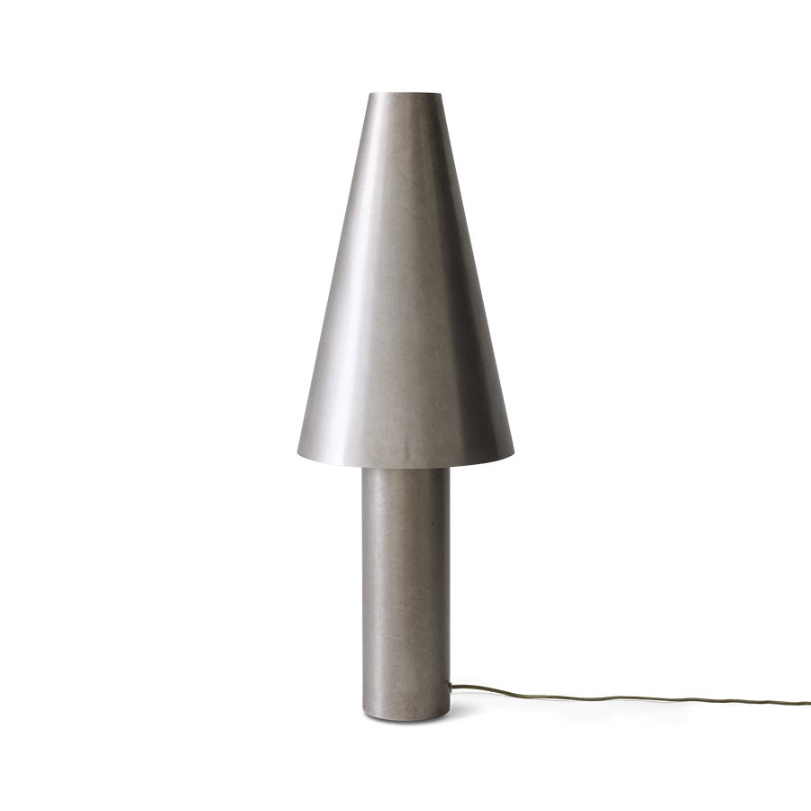 Metal cone - Table lamp - Silver