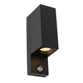 Wandspot - Zaro IR met sensor 2xGU10 IP65 - Zwart