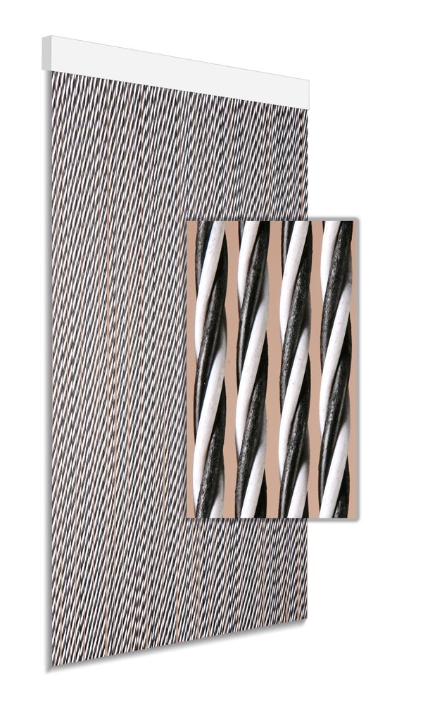 Degor deurgordijn Dara Zwart-Wit 90x210