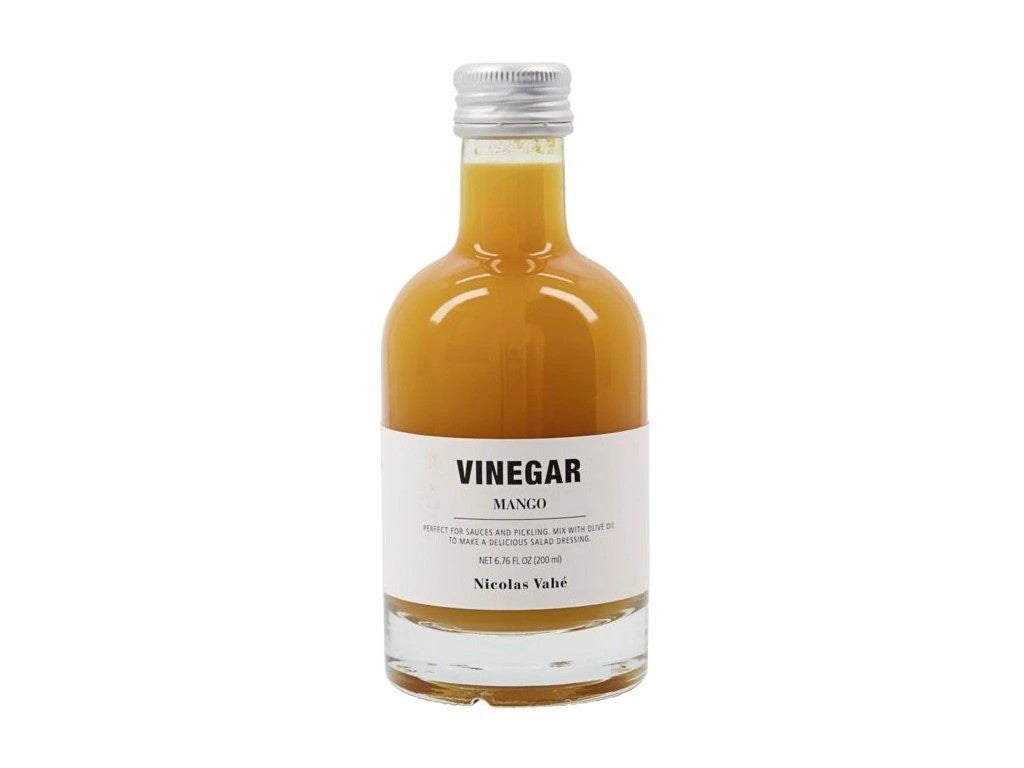 Azijnspecialiteit met mangopuree