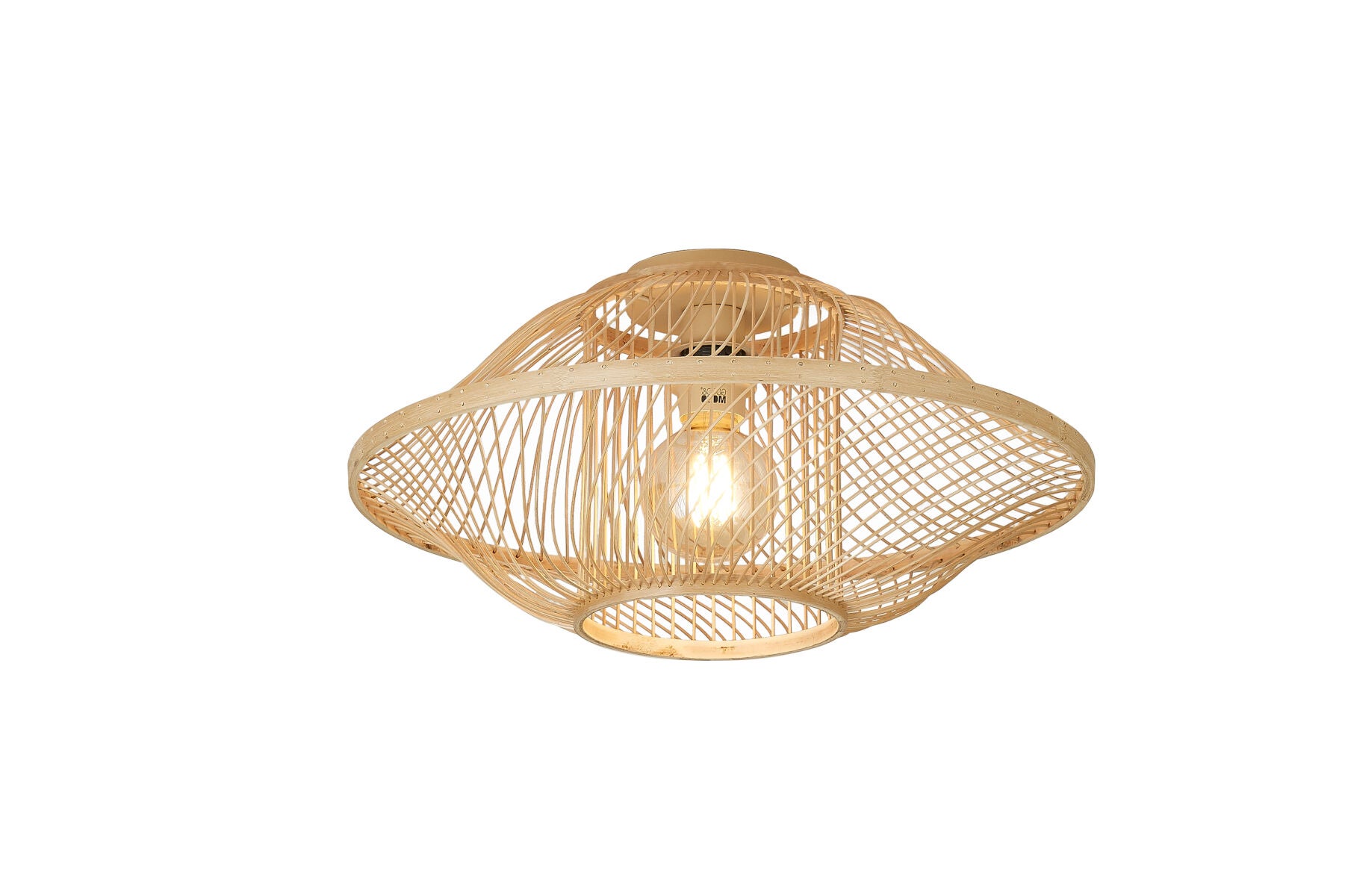 Plafondlamp Maui bamboe/kap  naturel, S