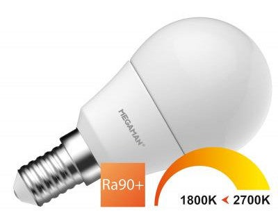 Ledlamp - Ping Pong P45 2.9/25W DTW e14 - Wit 